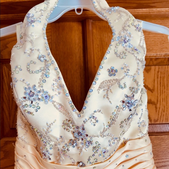 Mori Lee Yellow Belle-like Prom Dress - Picture 3 of 8